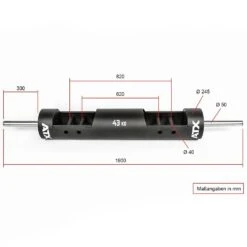 ATX Big Boys Olympic Log Bar -Gymforge Fitness Shop at log bar 250 dg skizze