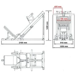 ATX 45-Degree Legacy Leg Press BPR-650 -Gymforge Fitness Shop atx bpr 650 ms neu