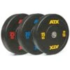 ATX Soft Rubber Olympic Bumper Plates (Colour Fleck) -Gymforge Fitness Shop atx color fleck bumper plates 4049 0 4