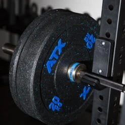 ATX Soft Rubber Olympic Bumper Plates (Colour Fleck) -Gymforge Fitness Shop atx color fleck bumper plates 4049 18 4