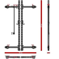 ATX Wall-Mount Folding Half Rack FBR-750 -Gymforge Fitness Shop atx fbr 750 dim2 1