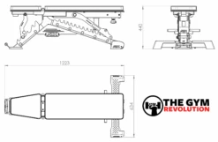 ATX Warrior Adjustable Bench MBX-750 Mk2 -Gymforge Fitness Shop atx mbx 750 03