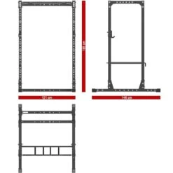 ATX Short Power Rack PRX-610 -Gymforge Fitness Shop atx prx 610 dim