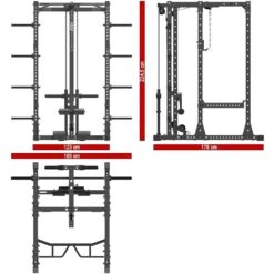 ATX Power Cage PCX-755 + Plate-Load Lat Pulldown -Gymforge Fitness Shop atx prx 750 set 250 dim