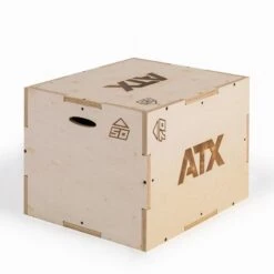 ATX 3-in-1 Plyometric Box (50/60/70cm) -Gymforge Fitness Shop atx sprungbox aus holz mit 3 verschiedenen sprunghoehen 3700 0