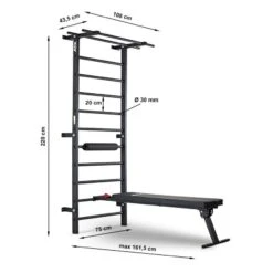 ATX Swiss Wall Bar Gym With Bench - WBG-500 -Gymforge Fitness Shop atx wbg 500 ma kizze neu