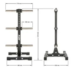 ATX Oversized MEGA Olympic Weights Tree - WPT-800 -Gymforge Fitness Shop atx wpt 3 03 skizze
