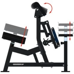 ATX Legacy Biceps Blaster (Preacher Curl) BBM-670 -Gymforge Fitness Shop biceps blaster adjustment