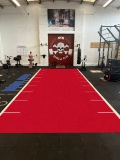 Red - Grasshopper Artificial Grass Performance Speed Track 12 Red - Grasshopper Artificial Grass Performance Speed Track -Gymforge Fitness Shop brigade red