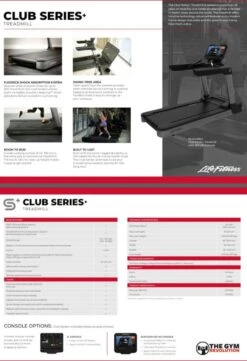 Gymforge Fitness Shop -Gymforge Fitness Shop club series treadmill spec sheet 1