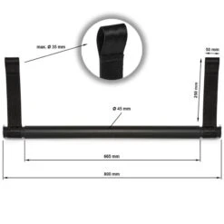 Lever Arm Straight Bar - Connector Bar -Gymforge Fitness Shop g 2053 ma skizze
