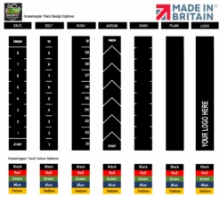 Blue - Grasshopper Artificial Grass Performance Speed Track -Gymforge Fitness Shop grasshopper logo sprint track designs 1 1 1