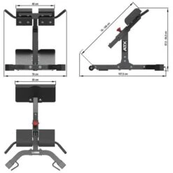 ATX 45 Degree Hyperextension HPX-650 -Gymforge Fitness Shop hpx 650 skizze