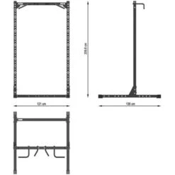 ATX Half Rack HRX-620 SET-100 -Gymforge Fitness Shop hrx 620 skizze