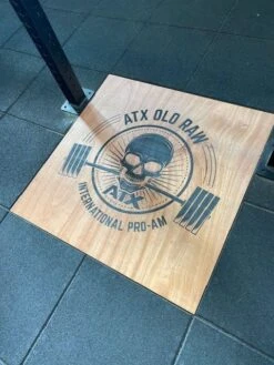 Recessed Custom Lifting Platform (Own Logo Platform Insert) -Gymforge Fitness Shop img 0771