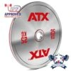 ATX Calibrated Steel Weight Plates - Chrome Finish -Gymforge Fitness Shop ipf approved 1 4