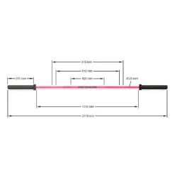 ATX Cerakote PRISON PINK Women's Bar -Gymforge Fitness Shop lh 50 atx 800 skizze 2