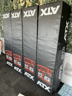ATX Strongman Log Drop Pads (Pair) - Own Logo Option -Gymforge Fitness Shop log lift blocks actual