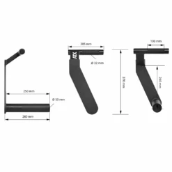 ATX Mini Farmers Walk Handles (Pair) - FWM-300 17 ATX Mini Farmers Walk Handles (Pair) - FWM-300 -Gymforge Fitness Shop ma skizze 4