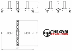 ATX Bench Attachment Storage Station - OP-STOR -Gymforge Fitness Shop op stor 4 02