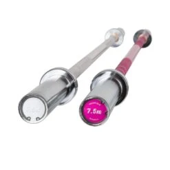 7.5kg Aluminium Technique Bar - Chrome -Gymforge Fitness Shop pink technique bar8 1