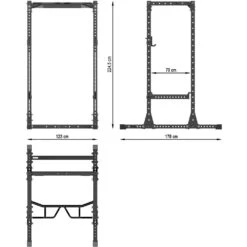 ATX Power Rack PRX-755 SD SET-100 (Short-Distance Hole Spacing) 9 ATX Power Rack PRX-755 SD SET-100 (Short-Distance Hole Spacing) -Gymforge Fitness Shop prx 755 set 100 skizze