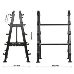 10 Bar Freestanding Back To Back Rack -Gymforge Fitness Shop r 3680 ma skizze
