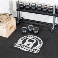 Custom Logo On Gym Flooring Tile/s 1m2 -Gymforge Fitness Shop rtlo kb 02