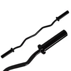 Olympic EZ Curl Bar (Black) -Gymforge Fitness Shop sz 50 b detail02