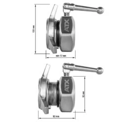 ATX Olympic Competition Collars (Pair) - Star Design -Gymforge Fitness Shop v 50 600 ma skizze